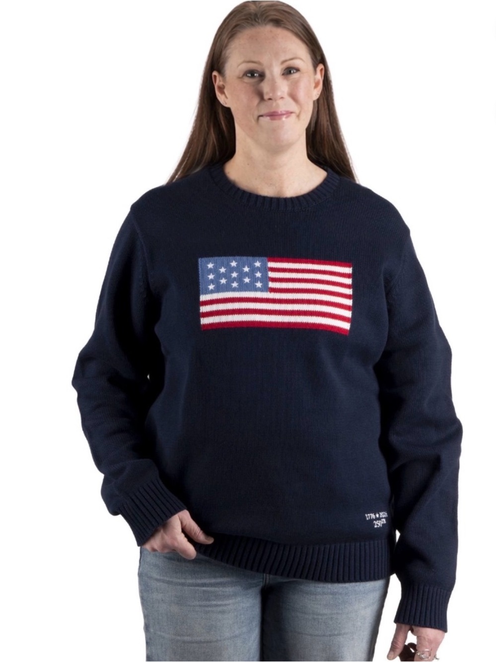 Woman’s 🇺🇸 USA Americana Navy Crewneck Sweater - XL
